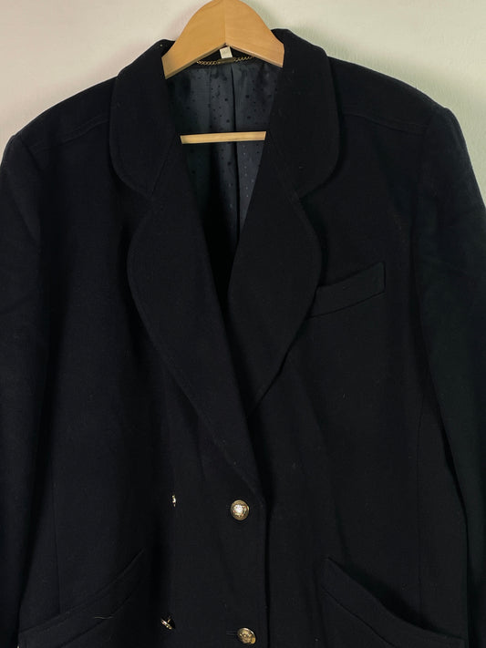 C&A Damen Blazer aus Wolle und Kashmir Gr L Farbe schwarz