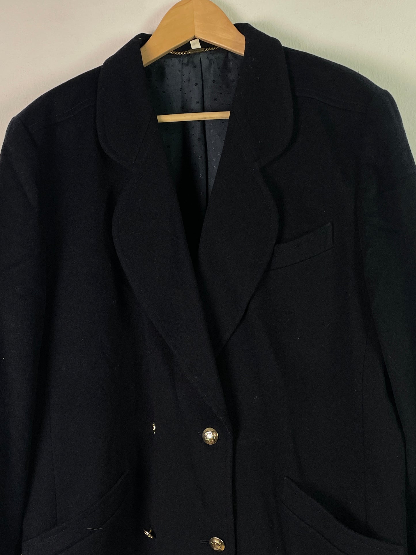 C&A Damen Blazer aus Wolle und Kashmir Gr L Farbe schwarz