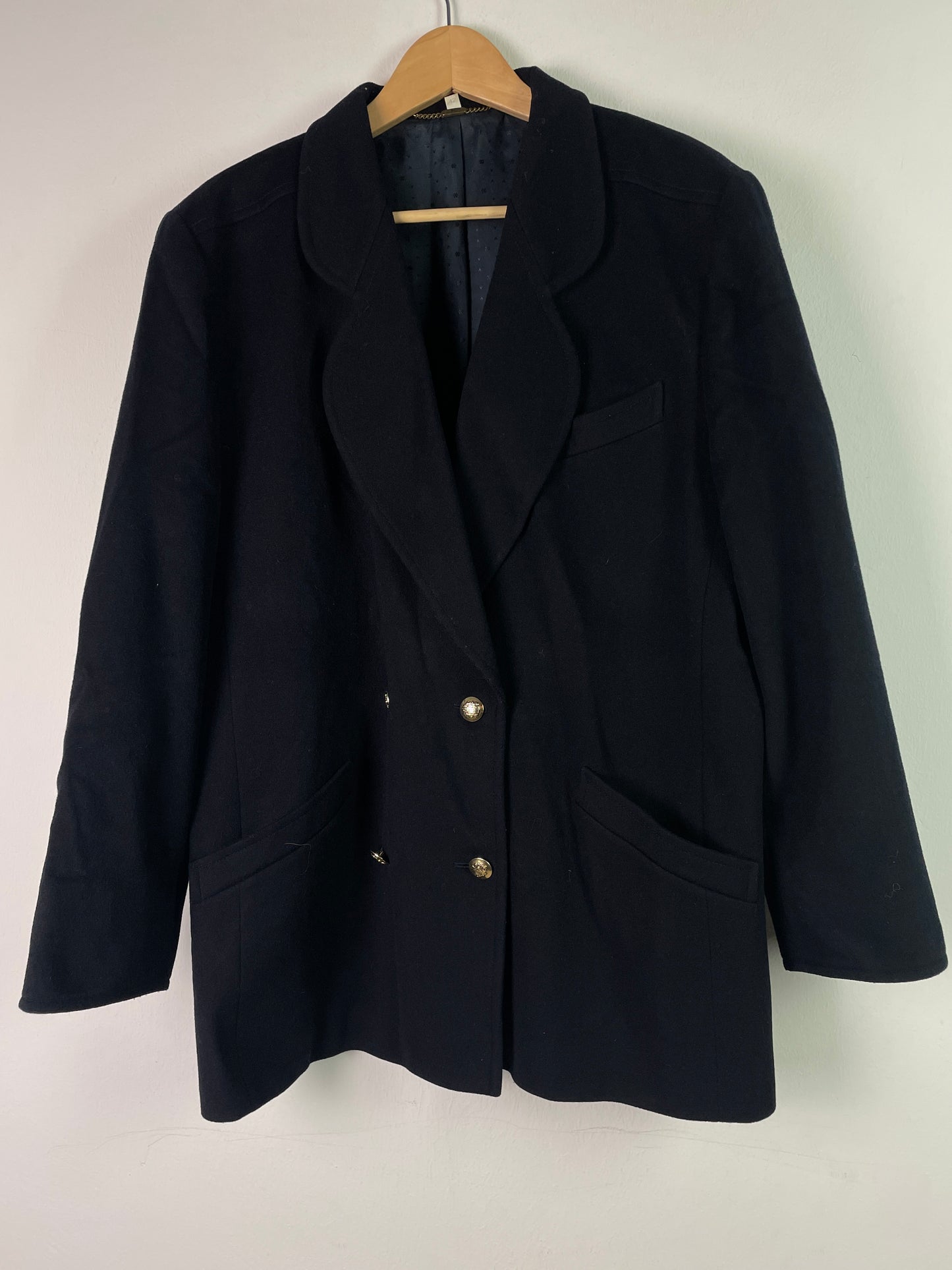 C&A Damen Blazer aus Wolle und Kashmir Gr L Farbe schwarz