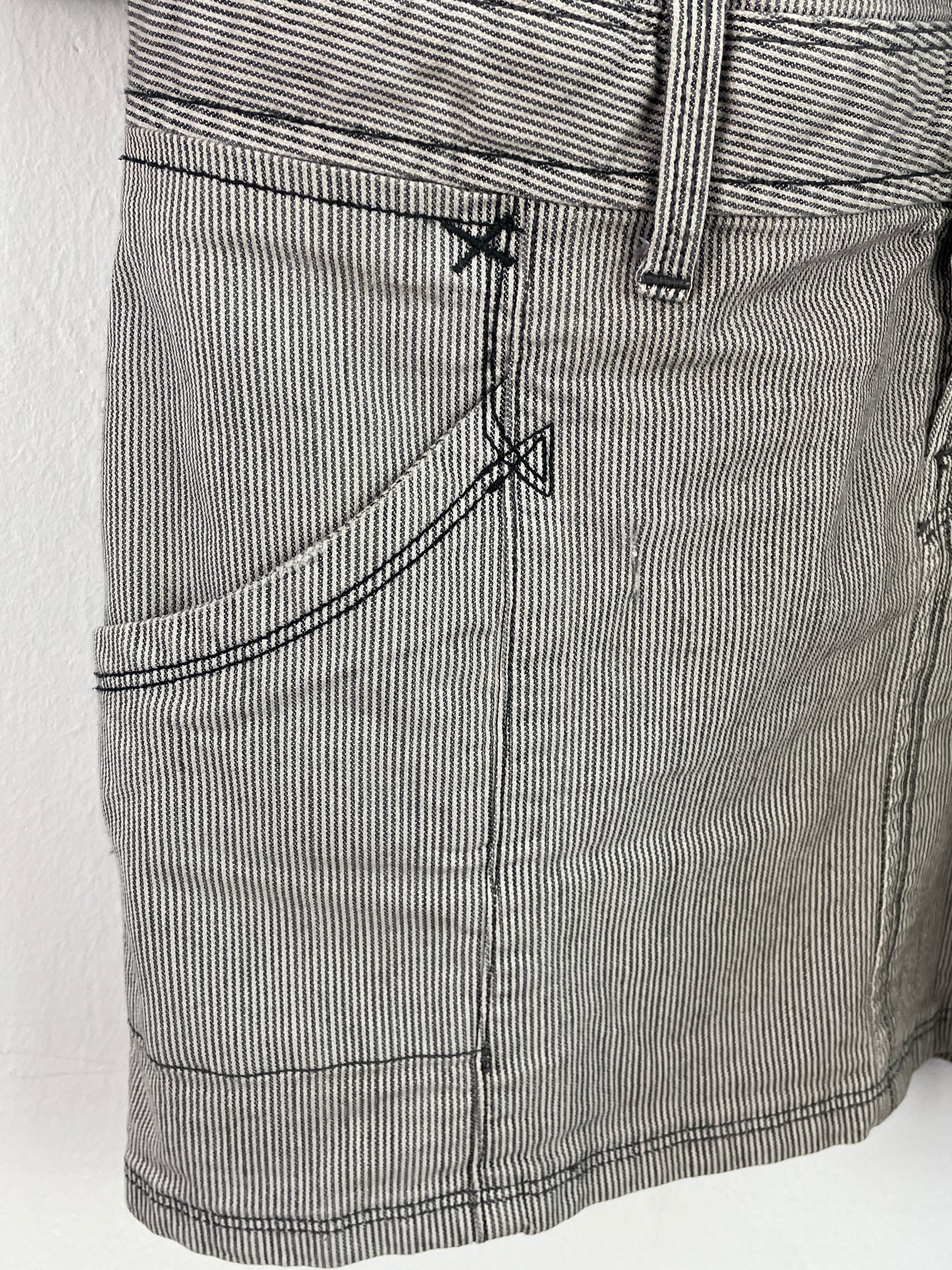 Lee Damen Kleid Gr. M Farbe Grau-Weiß gestreift