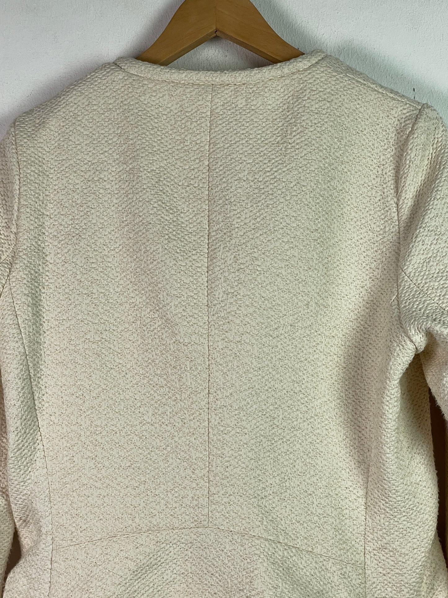 H&M Damen Jacke im edelen Bikerstil Gr L Farbe creme