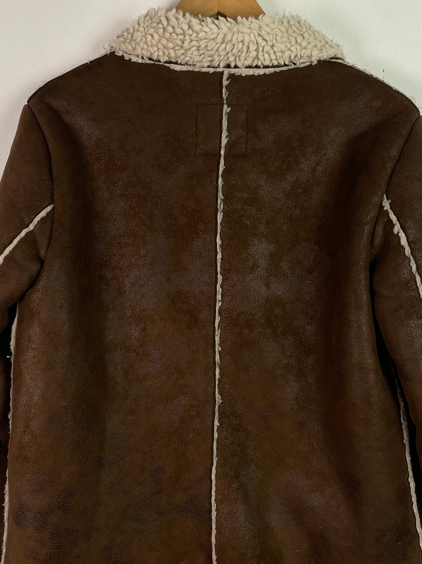 Mango Damen Winter Jacke im Vintage Look Gr S Farbe braun