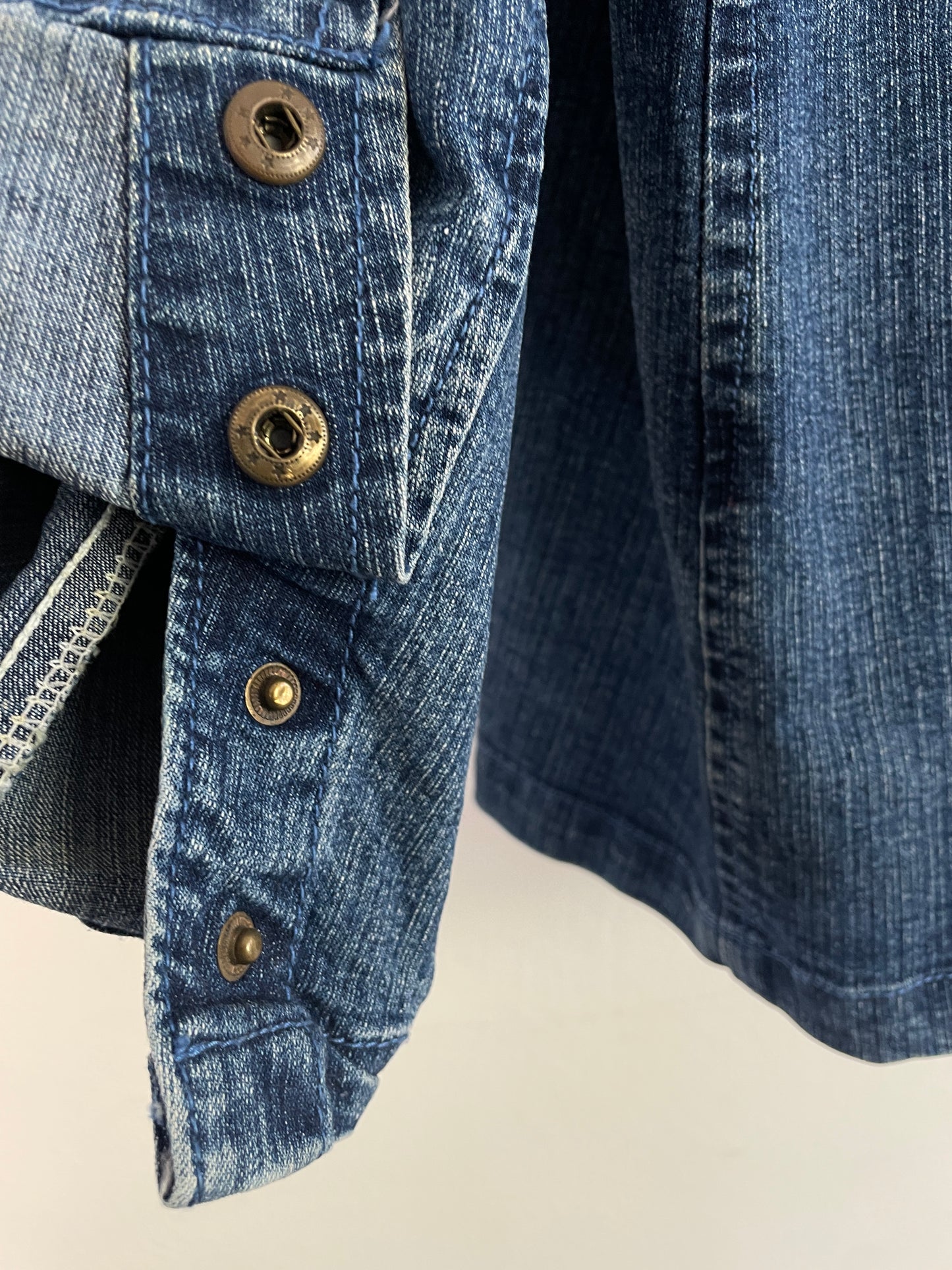 DomMiao Damen Jeansjacke XL Blau – Klassische Denim Jacke Vintage Style / DomMiao Women’s Denim Jacket XL Blue – Classic Jeans Jacket Vintage Style