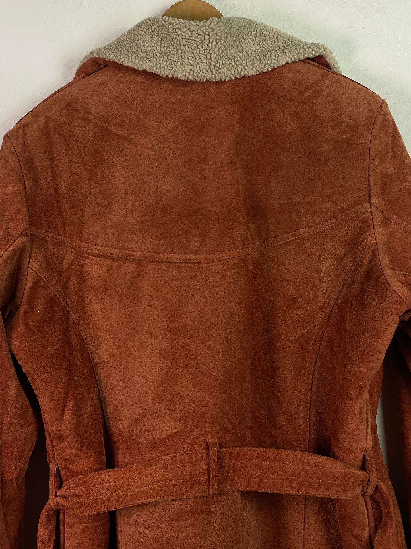 Oakwood Damen Winter Jacke im Vintage Look aus Echtleder Gr XXL Farbe braun