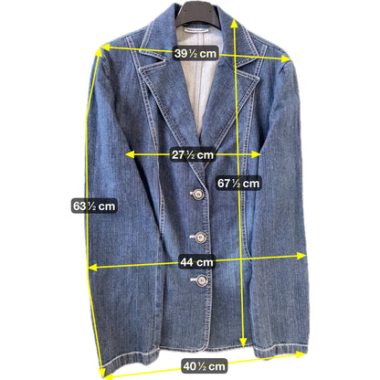 Gerry Weber Damen Jeansjacke Gr. 40 Blau – Blazer Style Denim Jacket Elegant / Gerry Weber Women’s Denim Jacket Size 40 Blue – Blazer Style Elegant