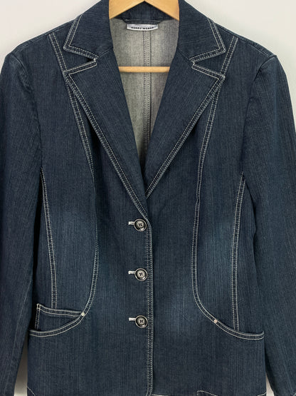Gerry Weber Damen Jeansjacke Gr. 40 Blau – Blazer Style Denim Jacket Elegant / Gerry Weber Women’s Denim Jacket Size 40 Blue – Blazer Style Elegant