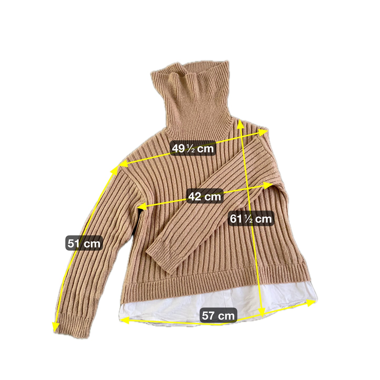 Hailys Damen Pullover mit Hemd Optik Gr L Farbe braun