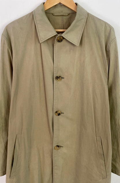 Hugo Boss Herren Trenchcoat Gr. L Beige – Klassischer Mantel Baumwolle / Hugo Boss Men’s Trench Coat Size L Beige – Classic Cotton Jacket