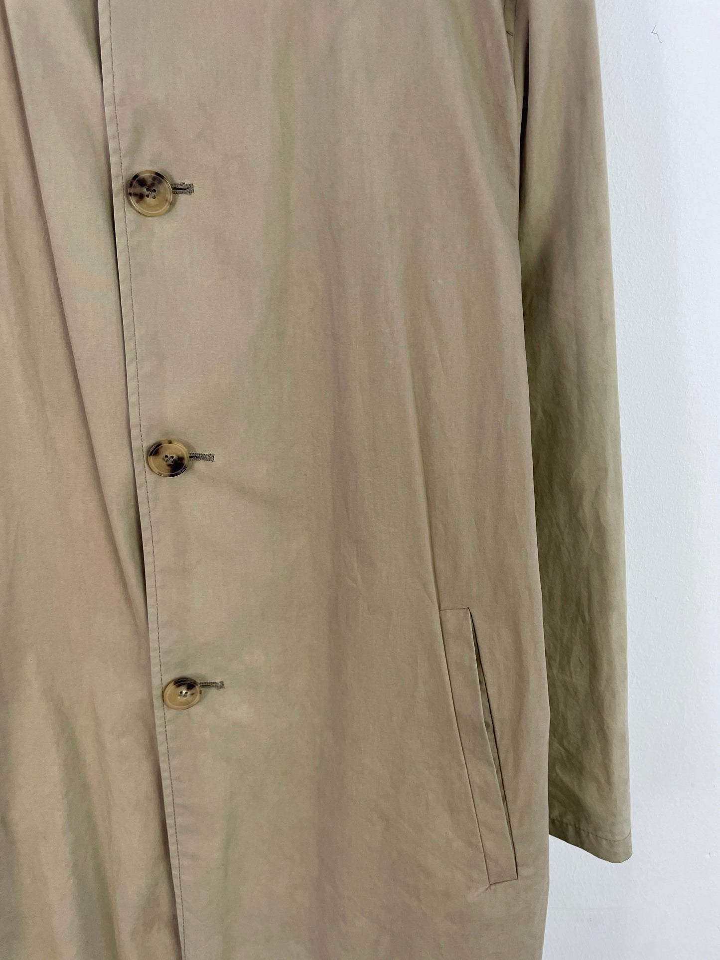 Hugo Boss Herren Trenchcoat Gr. L Beige – Klassischer Mantel Baumwolle / Hugo Boss Men’s Trench Coat Size L Beige – Classic Cotton Jacket