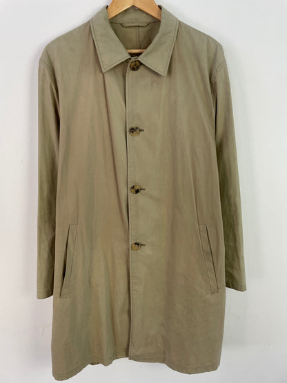 Hugo Boss Herren Trenchcoat Gr. L Beige – Klassischer Mantel Baumwolle / Hugo Boss Men’s Trench Coat Size L Beige – Classic Cotton Jacket