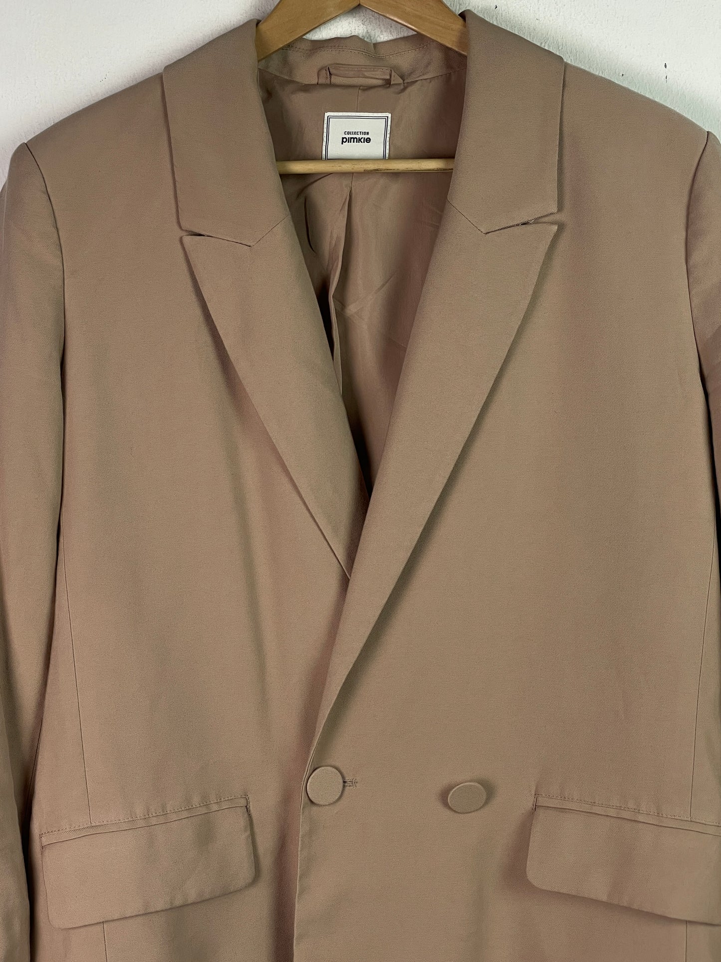 Pimkie Damen Jacke im Blazer Stil Gr M Farbe beige