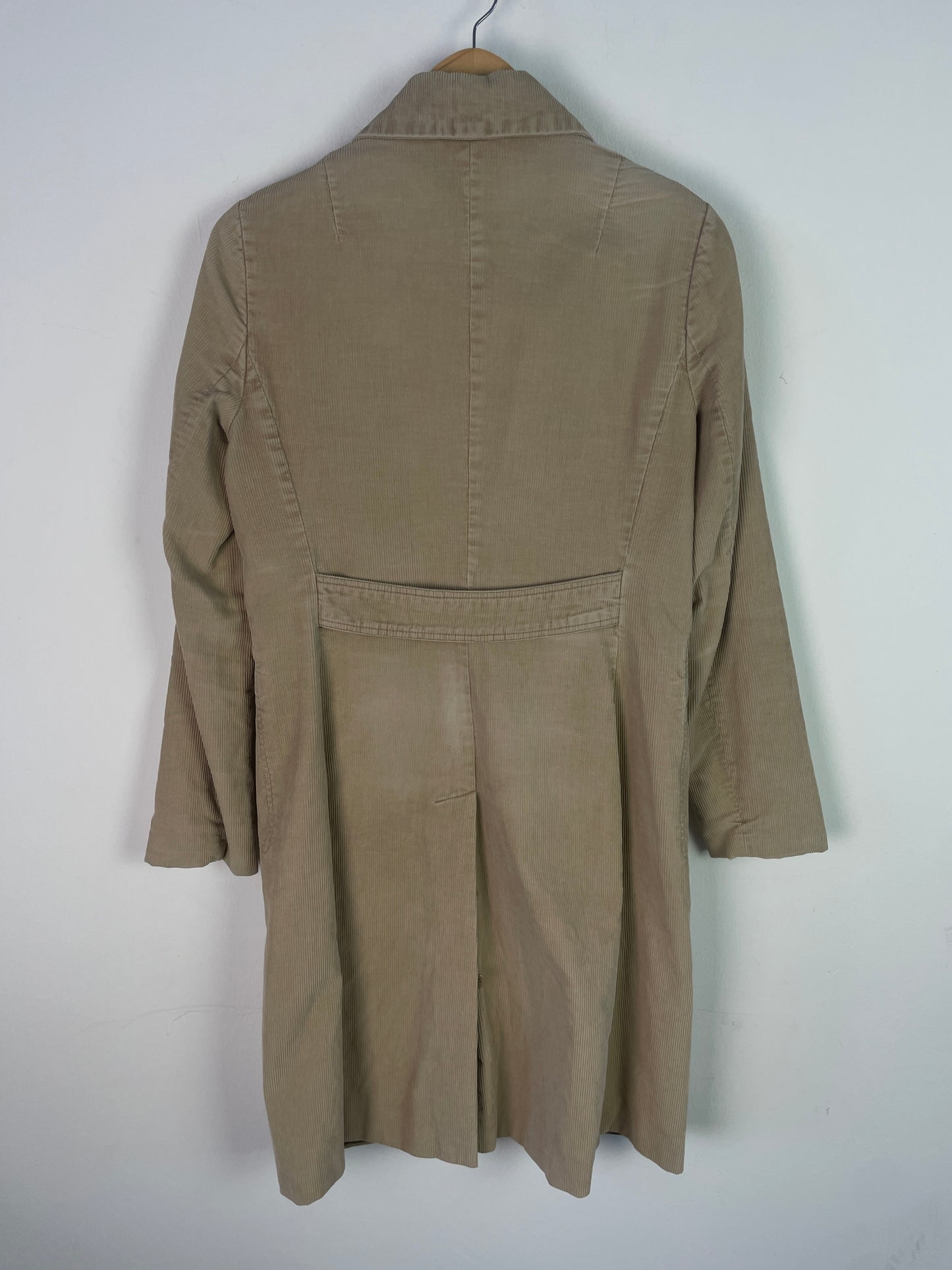 Hennes Damen Mantel Gr. 38 Beige Cordjacke Hennes Women’s Coat Size 38 Beige Corduroy Jacket