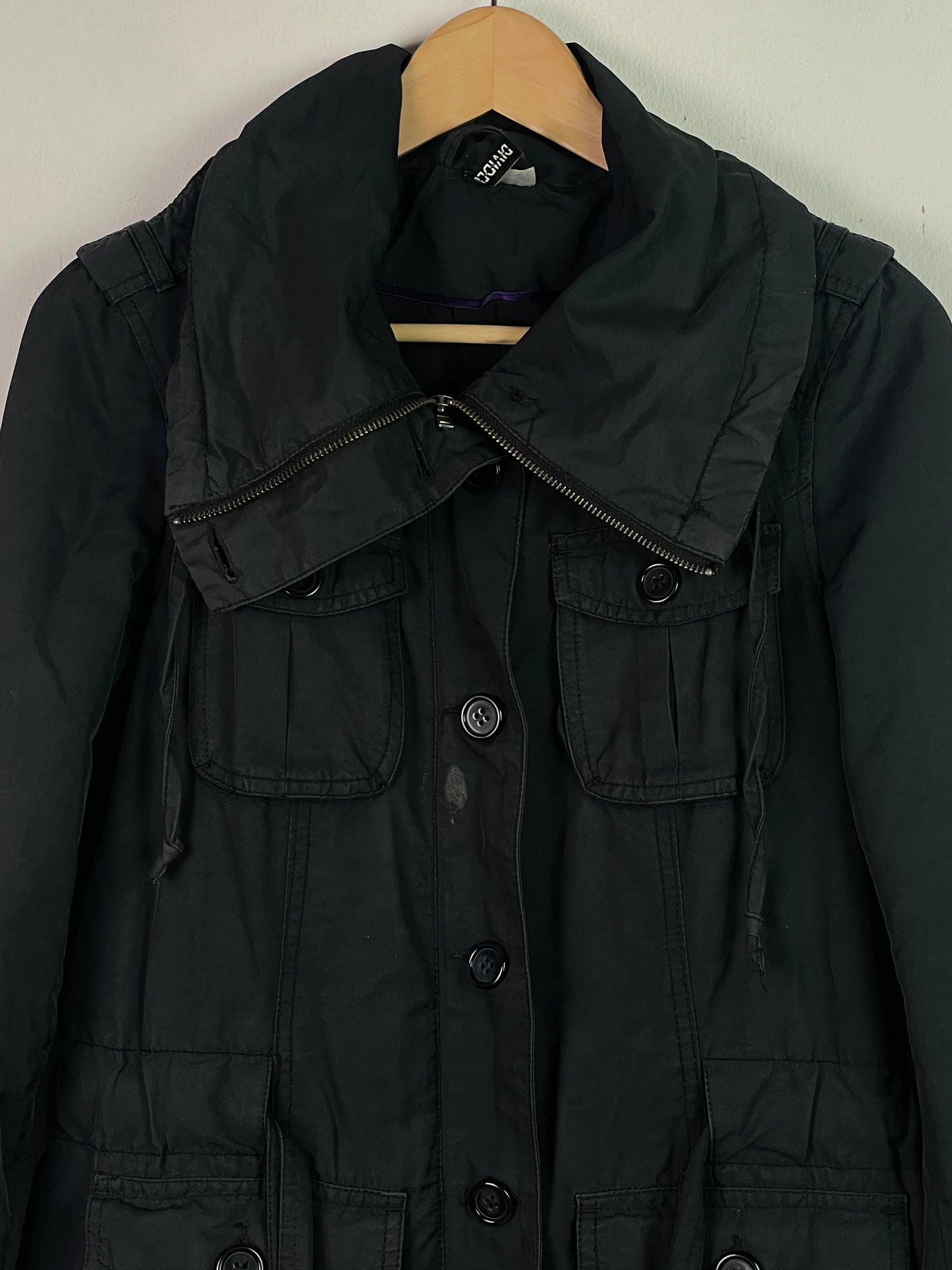 H&M Damen Jacke Gr S Farbe schwarz