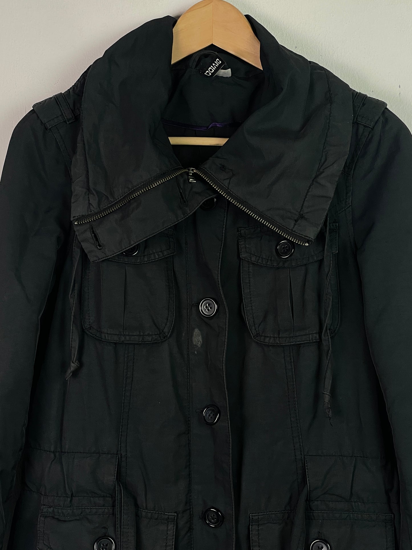 H&M Damen Jacke Gr S Farbe schwarz