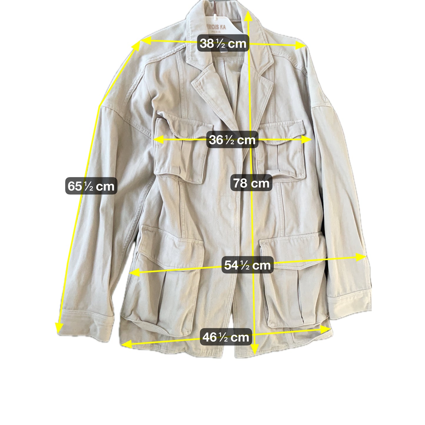 H&M Damen Safari Jacke Gr. 36 Beige – Leichte Sommerjacke Baumwolle / H&M Women’s Safari Jacket Size 36 Beige – Lightweight Summer Cotton Jacket