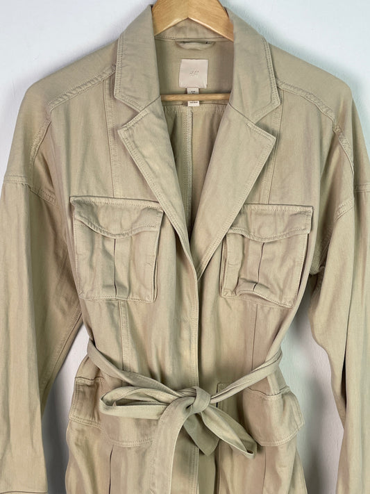 H&M Damen Safari Jacke Gr. 36 Beige – Leichte Sommerjacke Baumwolle / H&M Women’s Safari Jacket Size 36 Beige – Lightweight Summer Cotton Jacket