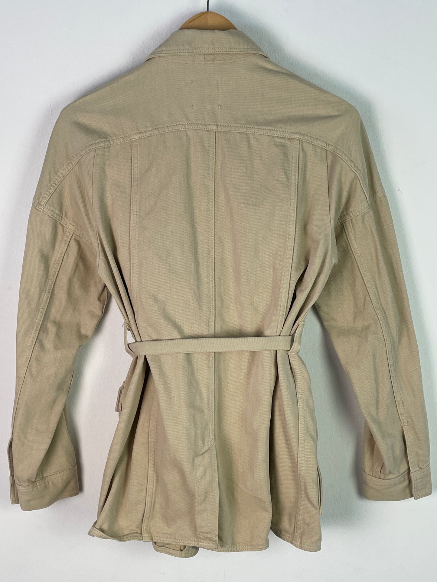 H&M Damen Safari Jacke Gr. 36 Beige – Leichte Sommerjacke Baumwolle / H&M Women’s Safari Jacket Size 36 Beige – Lightweight Summer Cotton Jacket