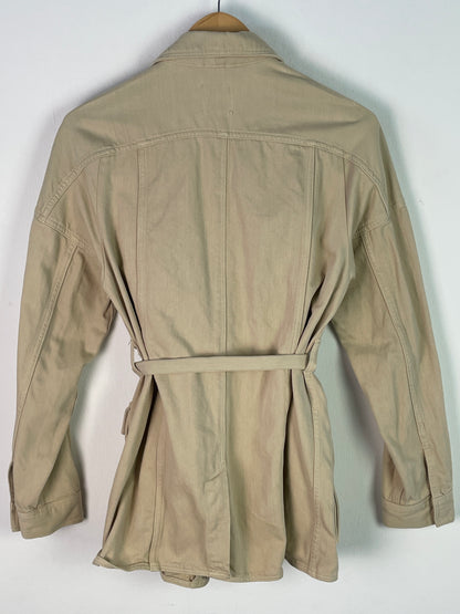 H&M Damen Safari Jacke Gr. 36 Beige – Leichte Sommerjacke Baumwolle / H&M Women’s Safari Jacket Size 36 Beige – Lightweight Summer Cotton Jacket