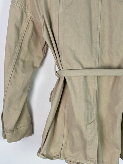 H&M Damen Safari Jacke Gr. 36 Beige – Leichte Sommerjacke Baumwolle / H&M Women’s Safari Jacket Size 36 Beige – Lightweight Summer Cotton Jacket