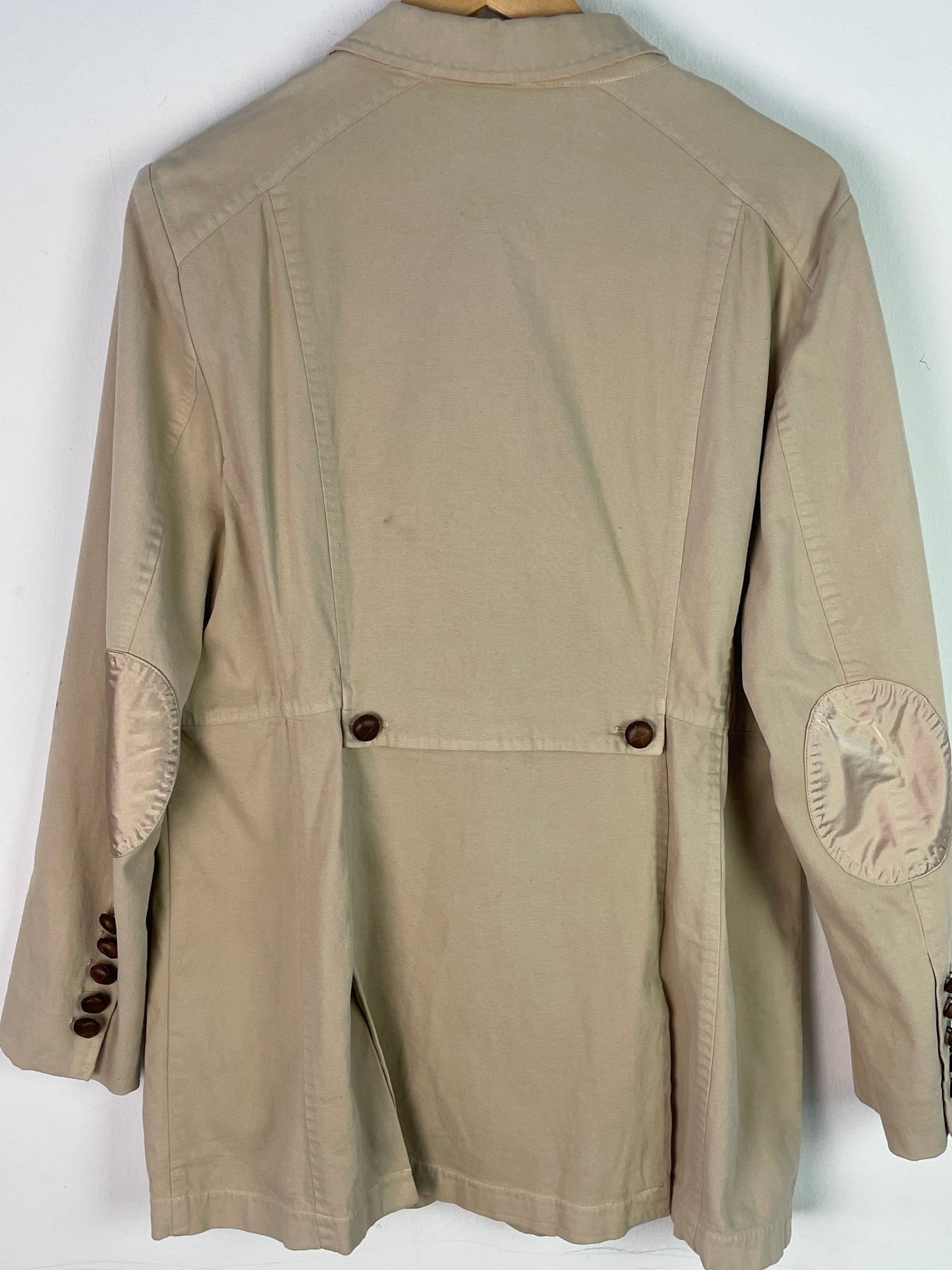 St. Emile Damen Blazer Gr. 46 Beige – Klassischer Blazer Baumwolle Acetat Viskose / St. Emile Women’s Blazer Size 46 Beige – Classic Cotton Acetate Viscose Jacket