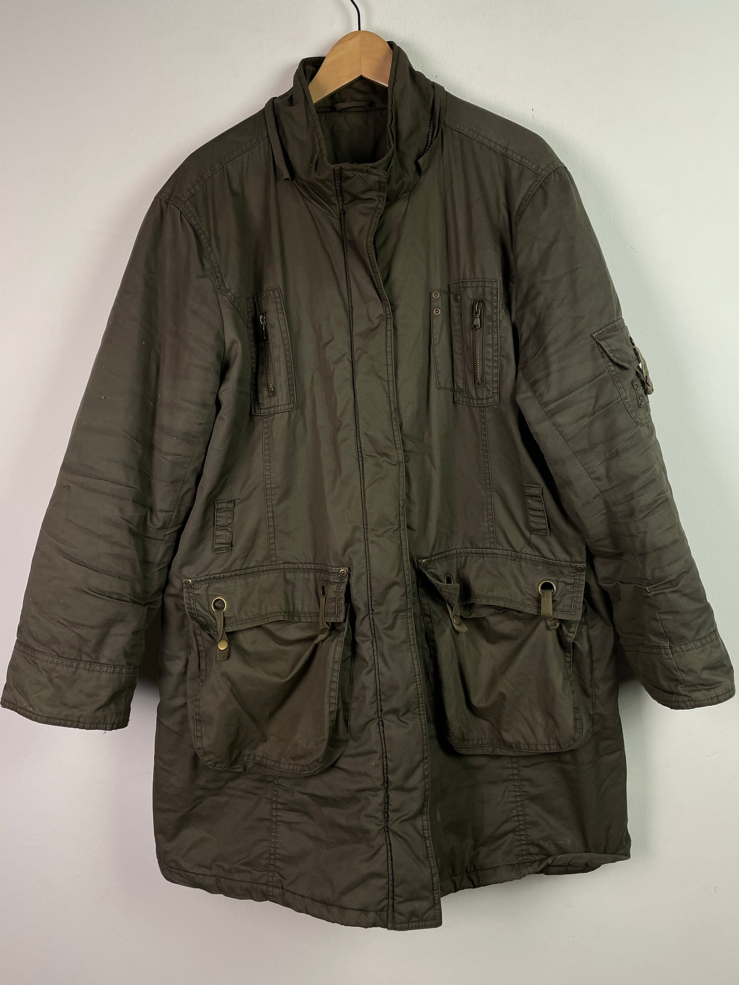 Vintage Herren Jacke im Militär Stil Gr L Farbe khaki