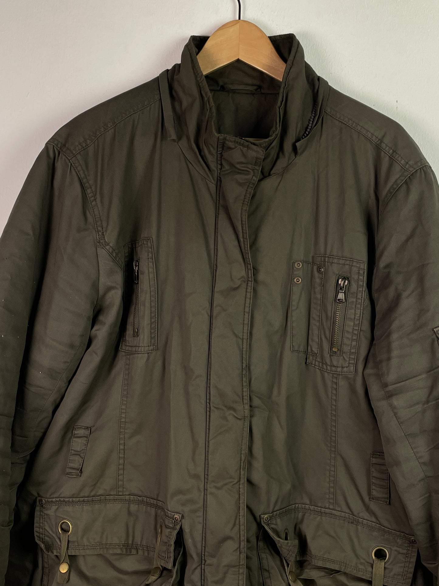 Vintage Herren Jacke im Militär Stil Gr L Farbe khaki