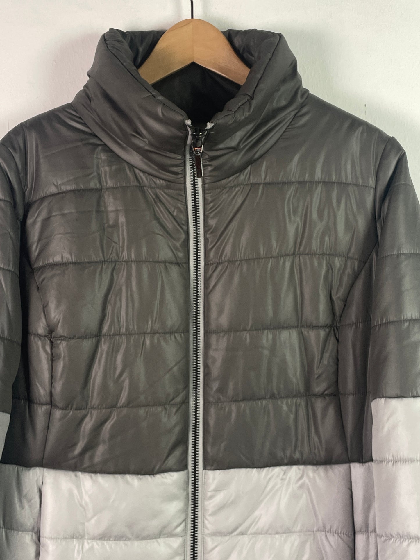 Alba Moda Damen Puffer Winter Jacke Gr L Farbe grau