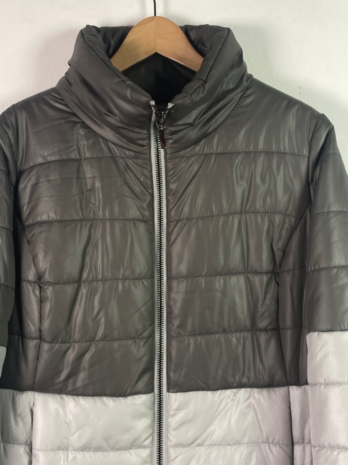 Alba Moda Damen Puffer Winter Jacke Gr L Farbe grau