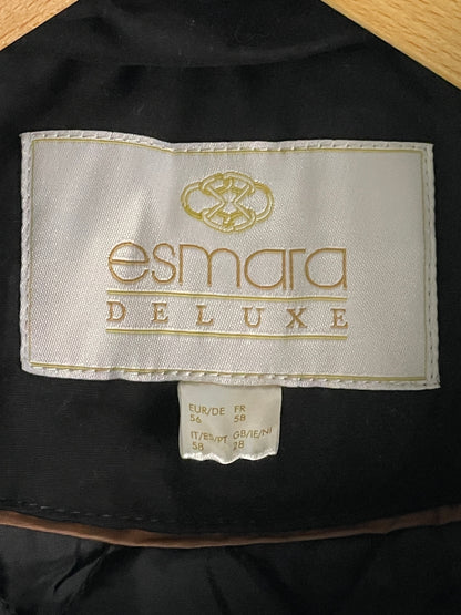 Esmara Deluxe Damen Winterjacke Schwarz – Parka mit Kunstfell Kapuze Größe 56