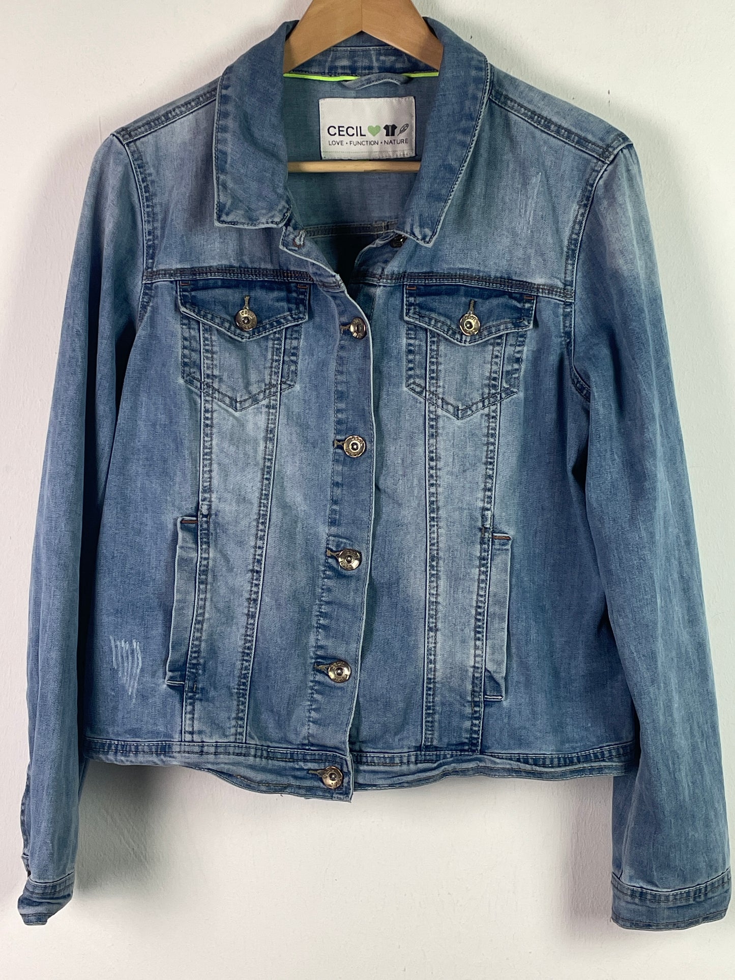 Cecil Damen Jeans Jacke Gr M Farbe blau