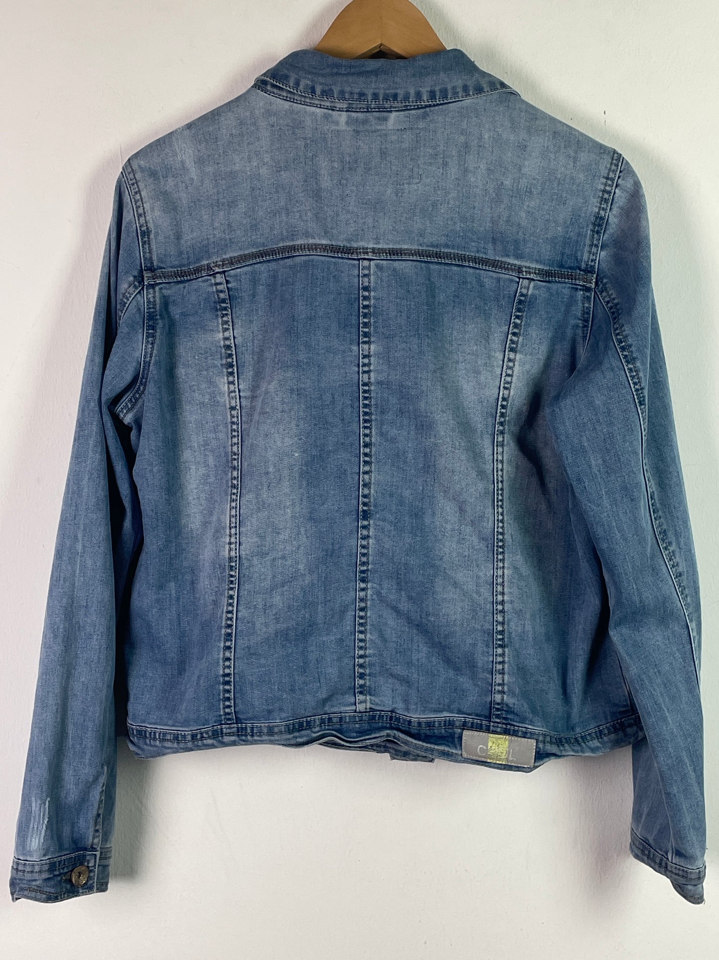 Cecil Damen Jeans Jacke Gr M Farbe blau