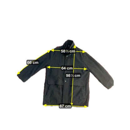 Big Fashion Herren Jacke aus Wolle Gr XXXL Farbe schwarz