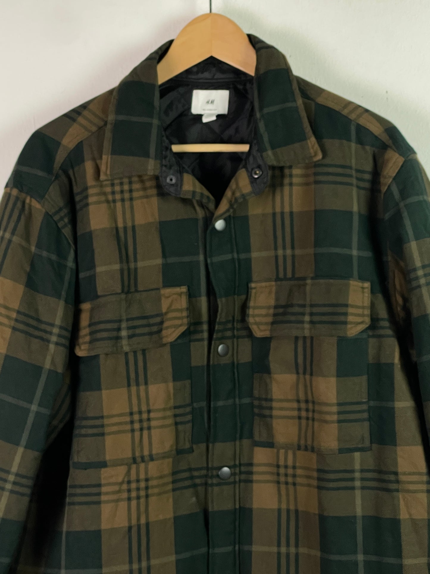 H&M Herren Hemd Gr.L Farbe Dunkel grün