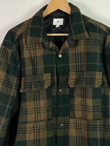 H&M Herren Hemd Gr.L Farbe Dunkel grün