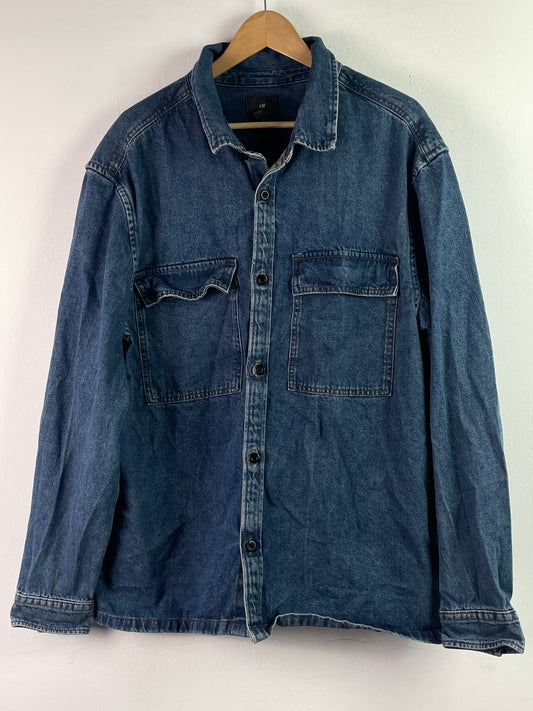 H&M Herren Jeans jacke G.XXL Farbe blau