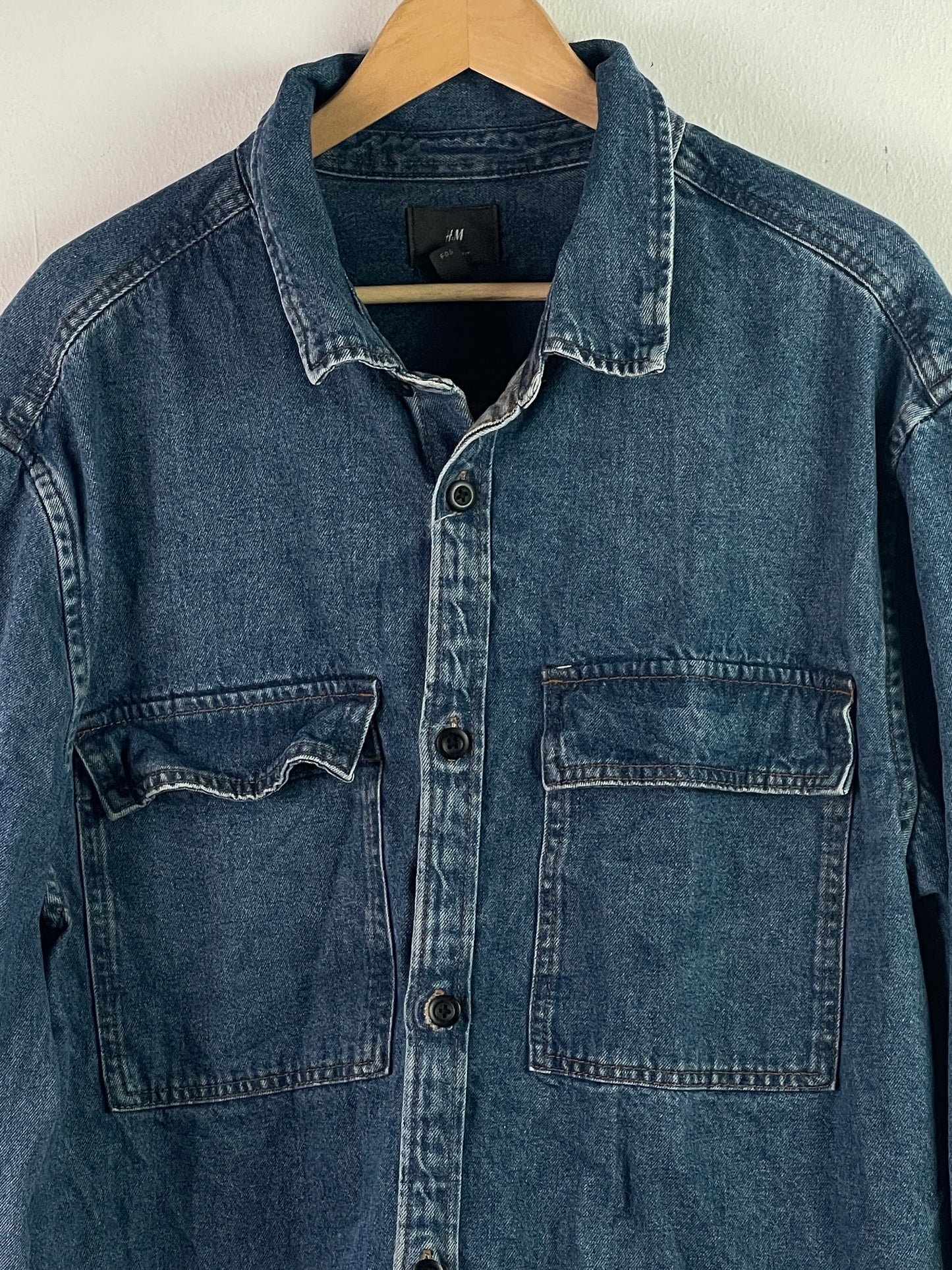 H&M Herren Jeans jacke G.XXL Farbe blau